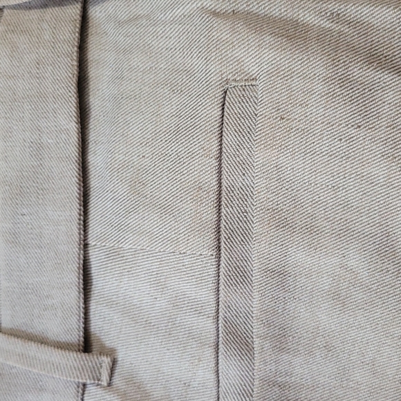 Banana Republic Paperbag Waist Wide Leg Linen Mixed Pants - Picture 3 of 4